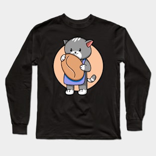 Barista cat Long Sleeve T-Shirt